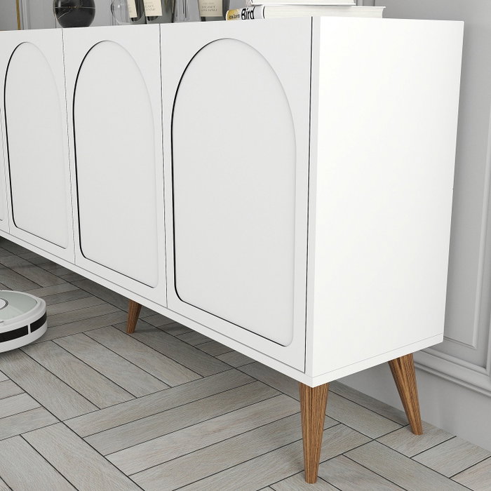 Hanah Home Lyon 81 Consola Blanco y Nogal Hanah Home Lyon 81 Consola Blanco y Nogal